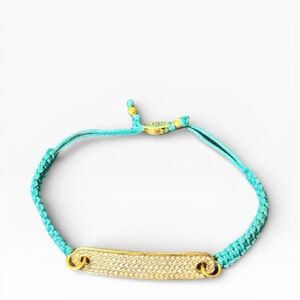 Juicy Couture Pavé ID Friendship Bracelet w/ gold-tone ID bar. NWT BUY2 GET 1